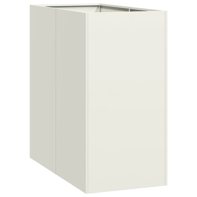vidaXL - Plantenbak - 40x80x80 - cm - staal - wit