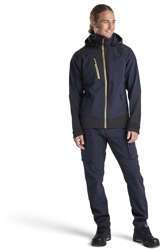Blaklader Softshell service werkbroek 1477-2513 - Donker marineblauw - D96