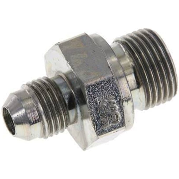 JIC  Dubbele Nippel G3/8'' X UNF 1/2''-20 Staal NBR 275bar [2 Stuks]