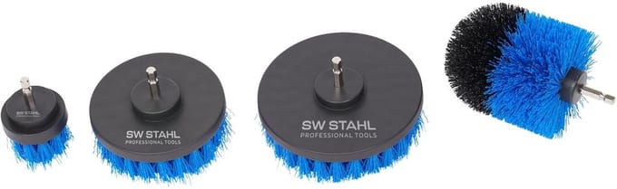 SW-Stahl 62400L Borstelset voor boormachines, 4-delig