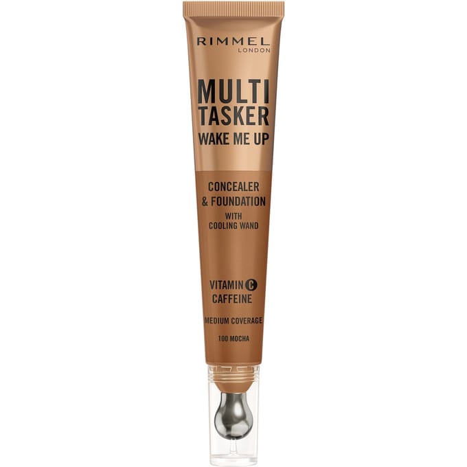 Rimmel Multi-Tasker Wake Me Up Foundation en Concealer 20 ml (Verschillende Tinten) - 100 Mocha