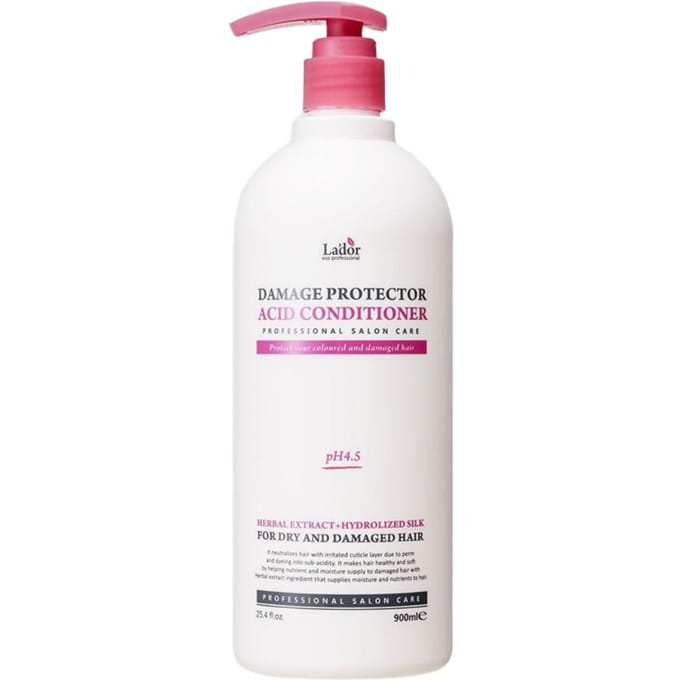 Lador Damage Protector Zure Conditioner Gebalanceerde Haarherstel 900ml white