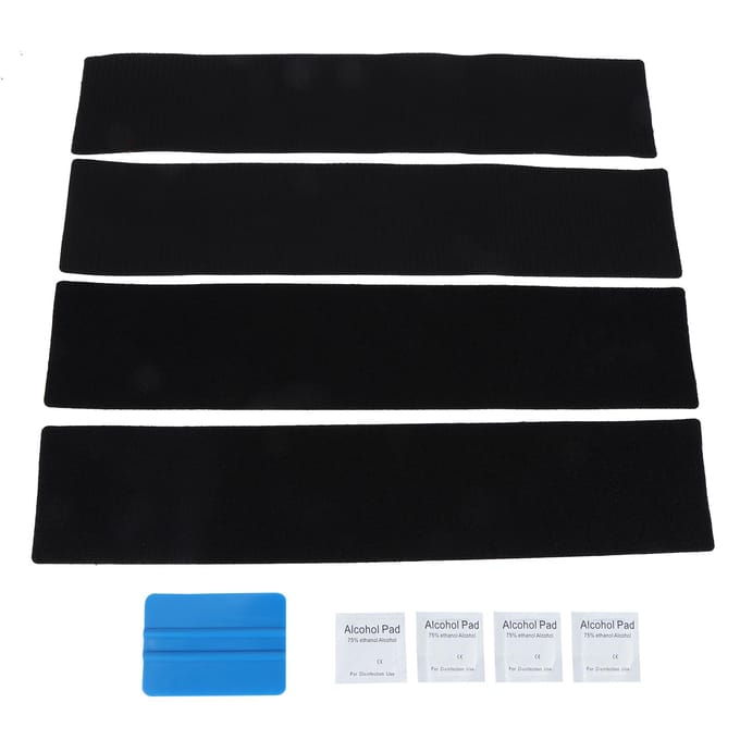 3.9in Klittenband Sterke Hechting Fixeerstickers voor Auto Kentekenplaat Posters black