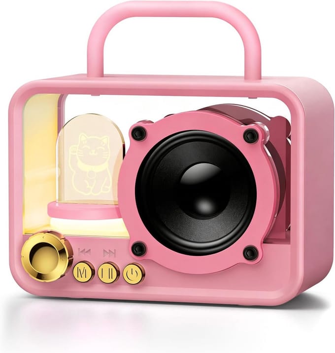 Draagbare Bluetooth Speaker - Draadloos Geluid - Roze