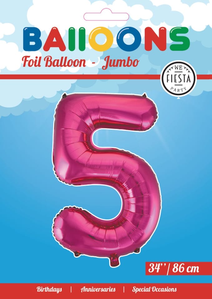 Folieballon 34" nmr. 5 - Roze