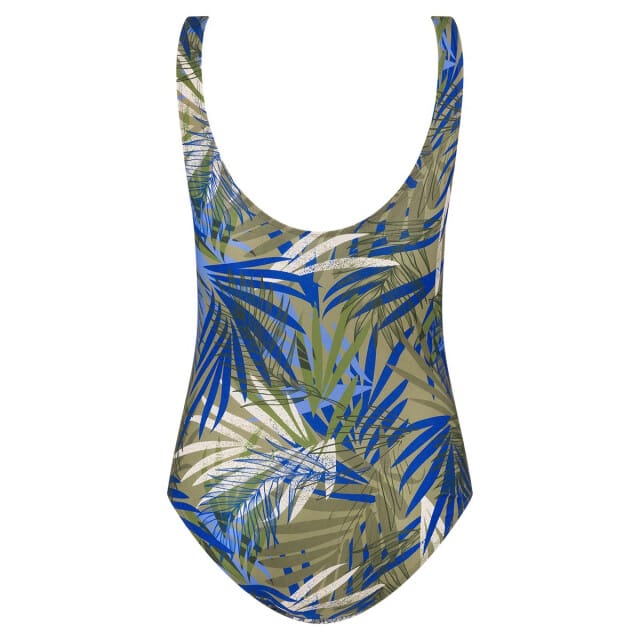 Ten Cate badpak soft cup prothesis botanical leaves green voor Dames | Maat 38