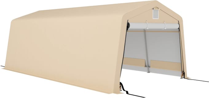 Outsunny-Carport-PE-618x330x240cm-Khaki