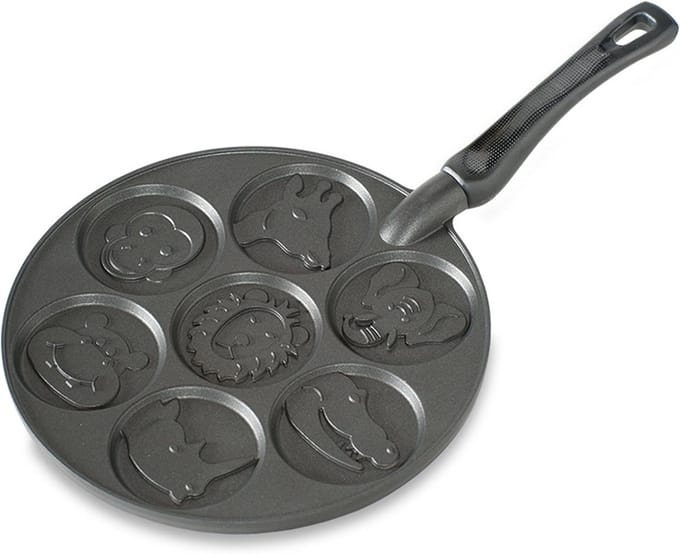 Pannenkoekenpan Dierenthema Aluminium 26,7 cm Zwart