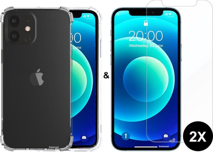 Solutionss4 Telefoonhoesje - Back Cover - Geschikt Voor Apple IPhone 12 Mini hoesje