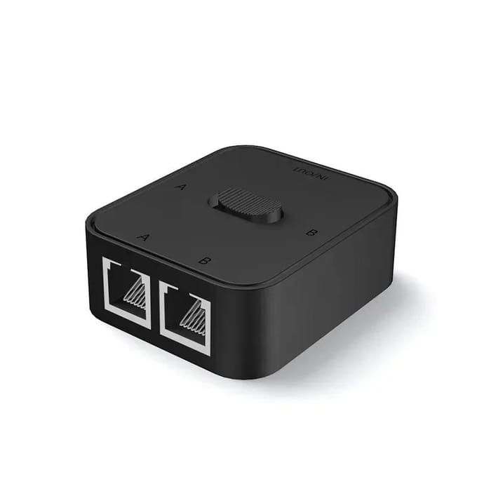 Adaptateur Ethernet à 2 ports 1000 Mbps Gigabit Network Switch Lan RJ45 Splitter Adaptateur sans alimentation 2 voies Connecteur