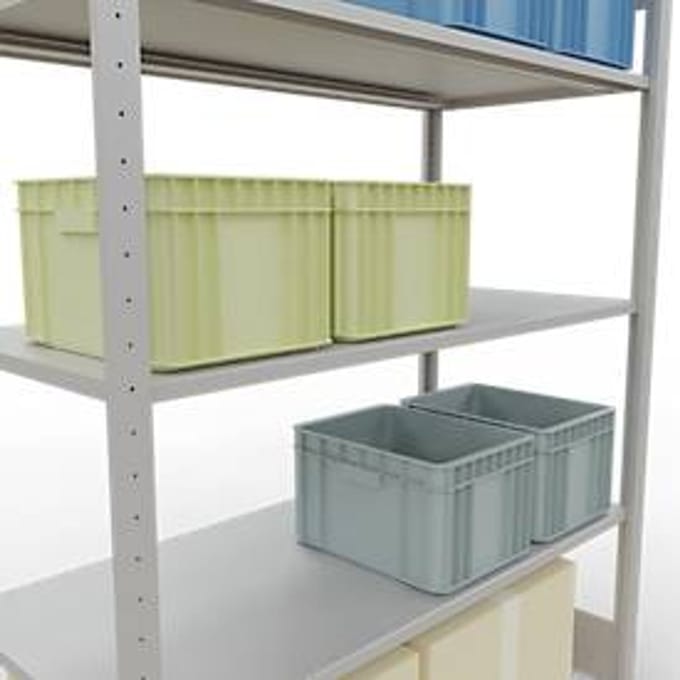 SCHULTE Lagertechnik - Stapelvoet met lengtevergrendeling - 2000x1300x600 mm, type 150 kg