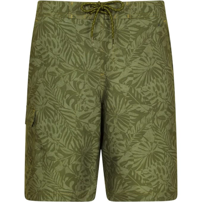 Mountain Warehouse Heren Ocean Tropical Boardshorts (Donker Khaki)