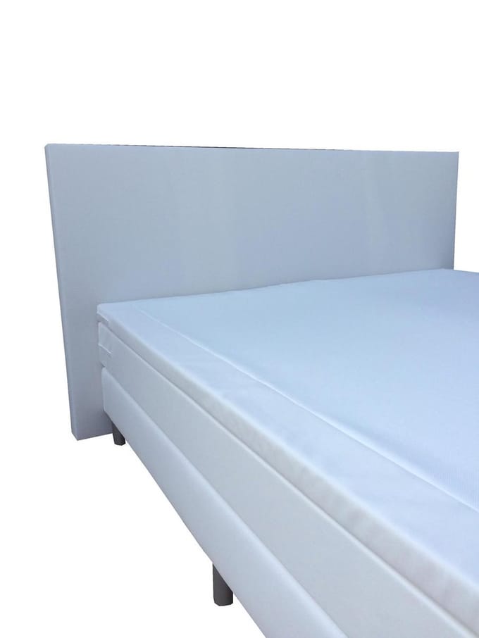 Slaaploods.nl Anda - Boxspring inclusief matras - 100x200 cm - Kunstleer - Wit