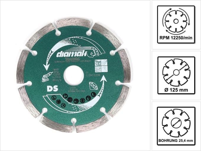 Makita D-61139 Diamantschijf 125 x 22,23 x 1,8 mm