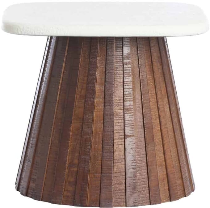Light & Living Bijzettafel Okato - Wit - 45x45x40cm - Bohemian