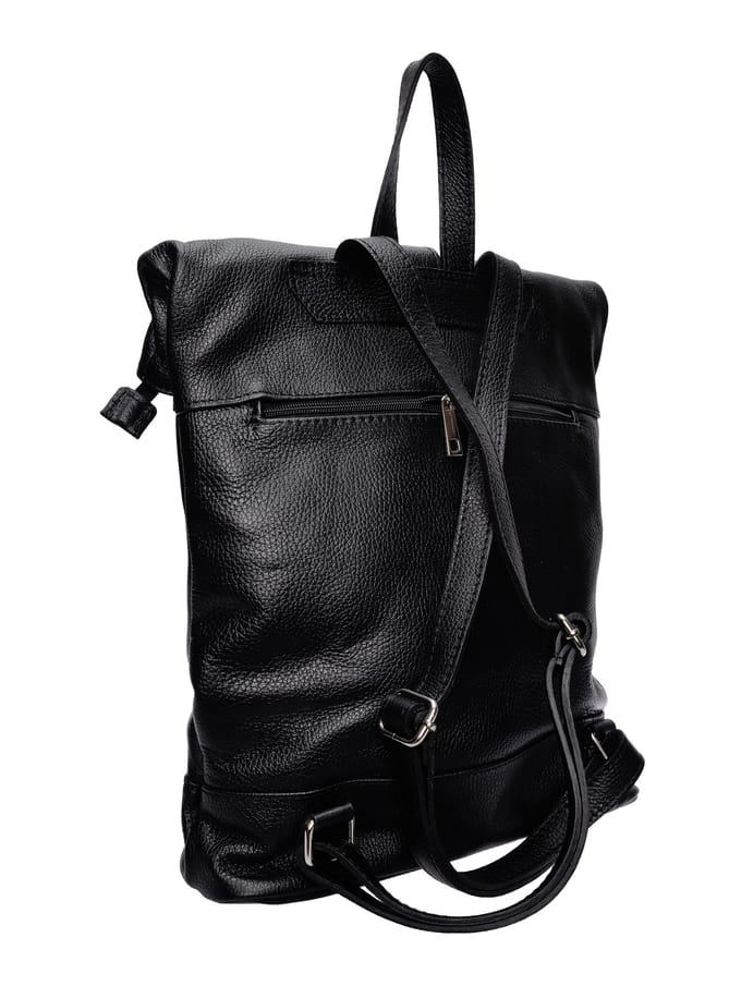 Isabella Rhea Zwart Rundleer Tas