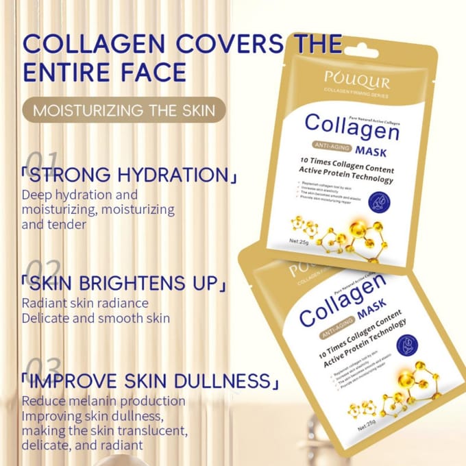 Collageen Hydraterend Masker 5PCS goud
