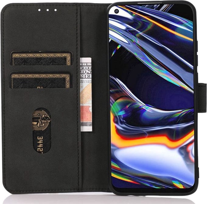 KHAZNEH OnePlus Nord 3 Hoesje Retro Wallet Book Case Zwart