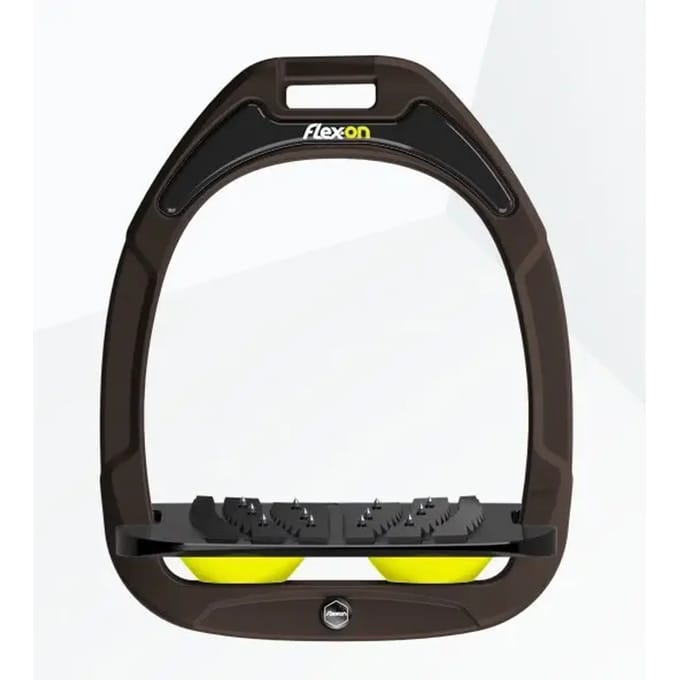 Ultra Grip Zadelbeugels Ingeklemd Bruin/Zwart/Geel Flex-On Green Composite