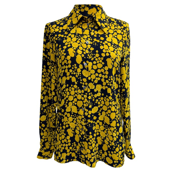 Victoria, Victoria Beckham Gedrukt Crepe Shirt in Multicolor Polyester