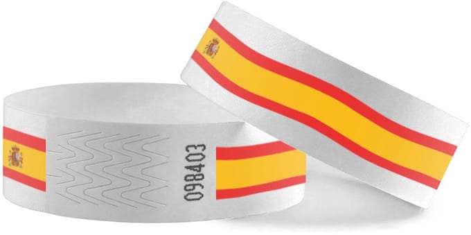 CombiCraft Spanje Tyrex polsbandjes - per 100 stuks