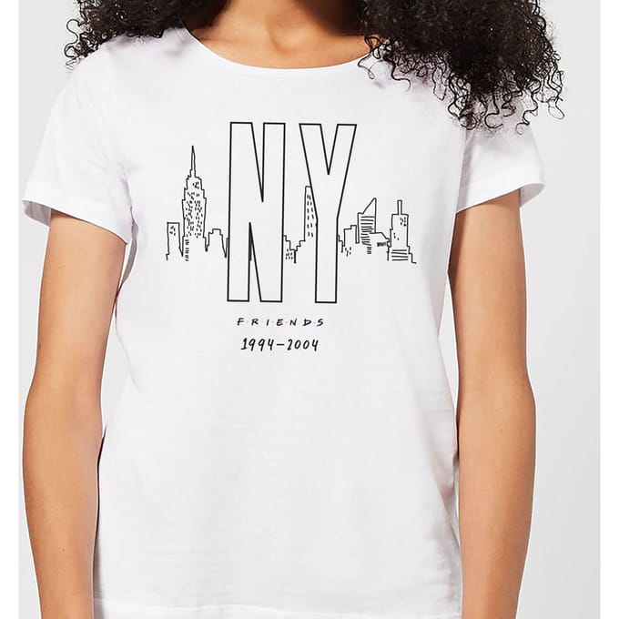 Friends NY Skyline dames t-shirt - Wit - S