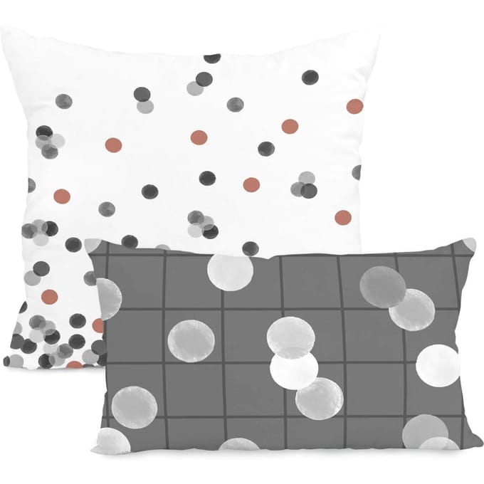 Set van 2 kussenhoezen Shine | Blanc