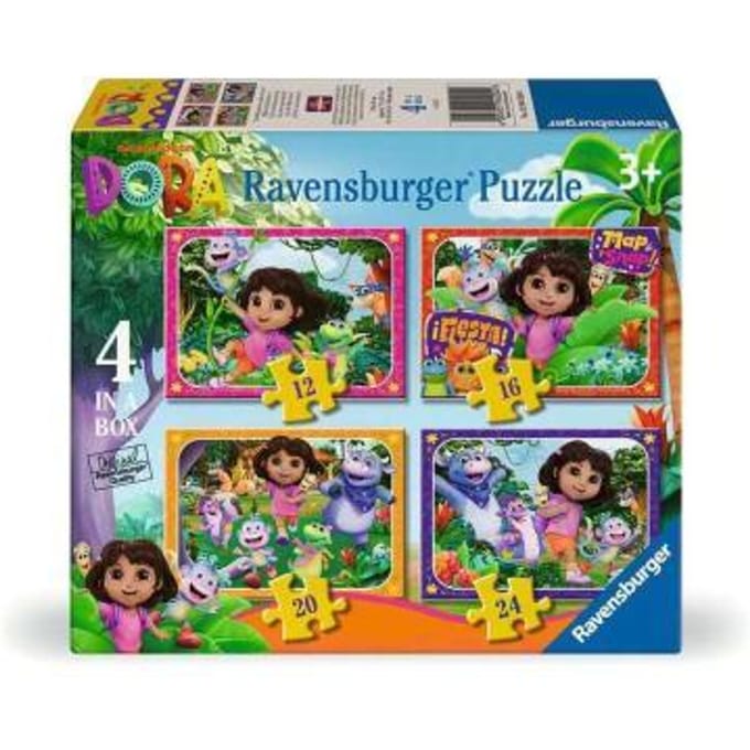 Ravensburger - Dora the Explorer Jigsaw Puzzle: Join the Adventure! - 4 Puzzles