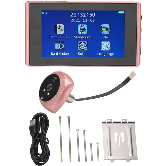 Digitale Deurkijker Real-time Weergave Hoge Definitie Slimme Deurbel Peephole Viewer met 4,3 inch