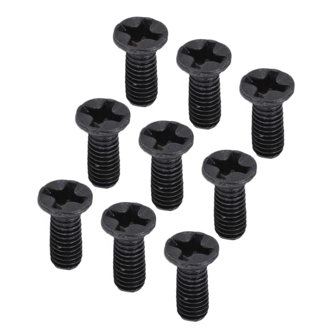 50 stuks verzonken kruiskopschroeven DIN 965 zwart gegalvaniseerd machine schroef assortimentset M3x 6