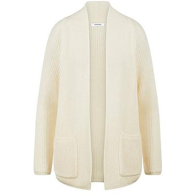 Vest lange raglanmouwen Van Peter Hahn wit