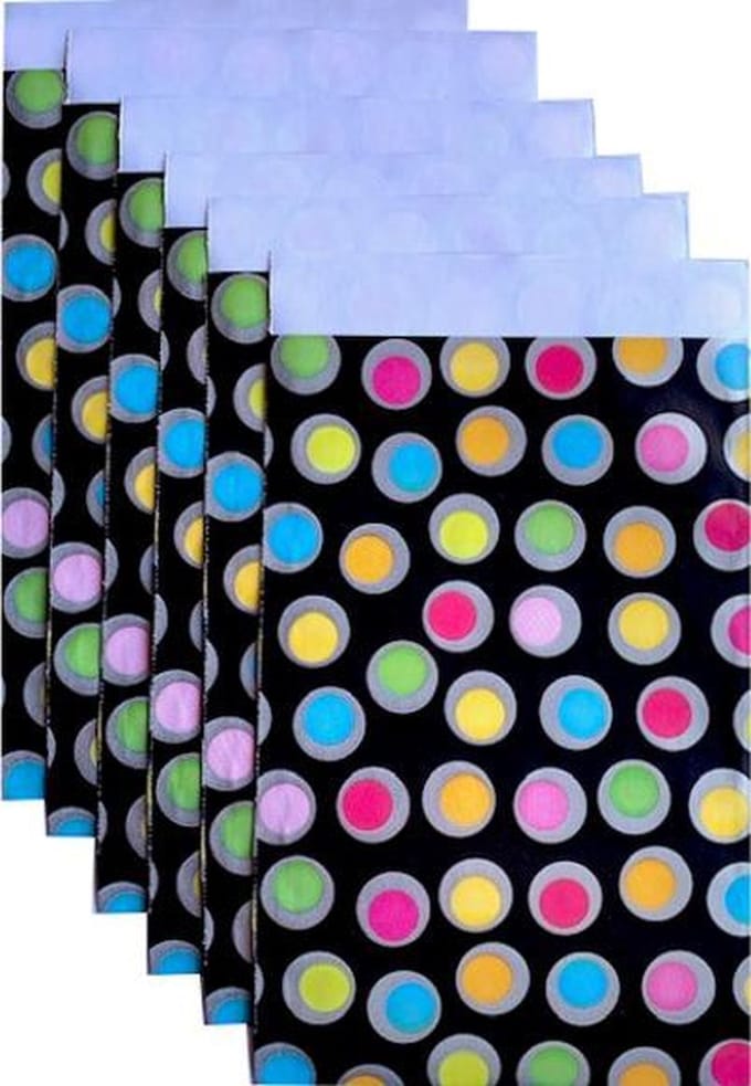 Cadeauzakjes papier - Set van 6 stuks - Dots