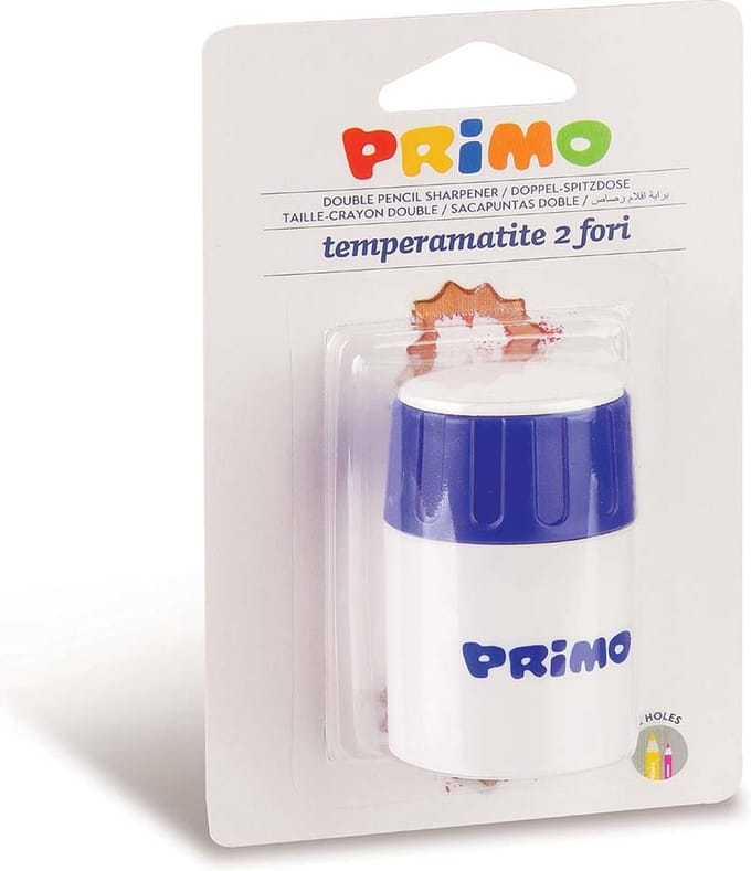 Primo - Dubbele puntenslijper met opvangbakje