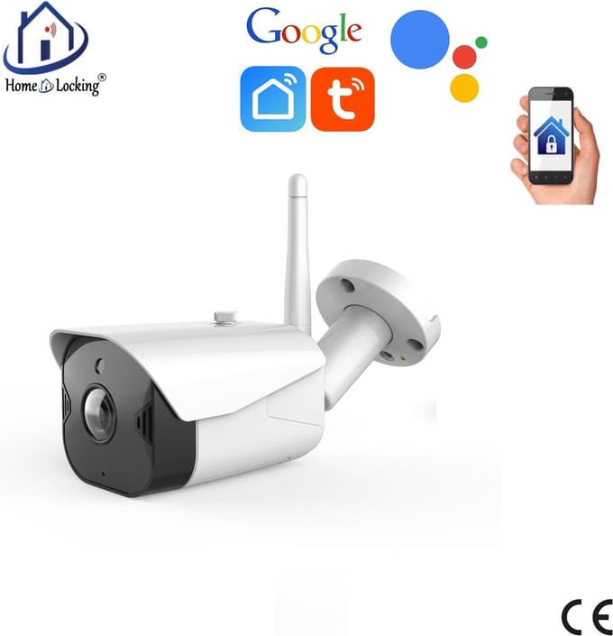 Wifi IP-camera met bediening via APP en kan werken met spraakgestuurde apps. T-2003.