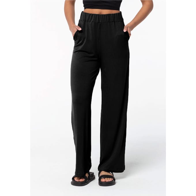 Long Viscose Pants ZWART