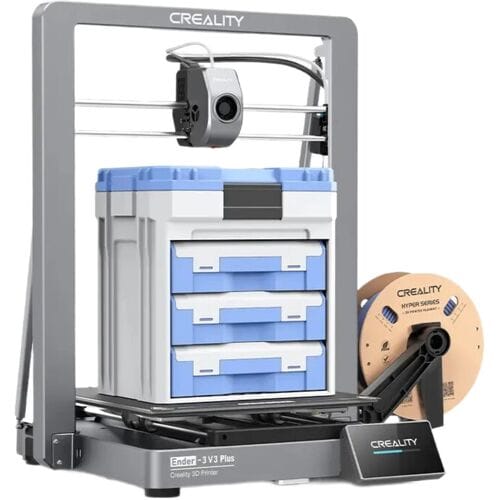 Creality Ender 3 V3 Plus 3D-printer - CoreXZ-structuur, 600 mm/s hoge printsnelheid, automatisch nivelleren, direct aangedreven extruder, stabiel