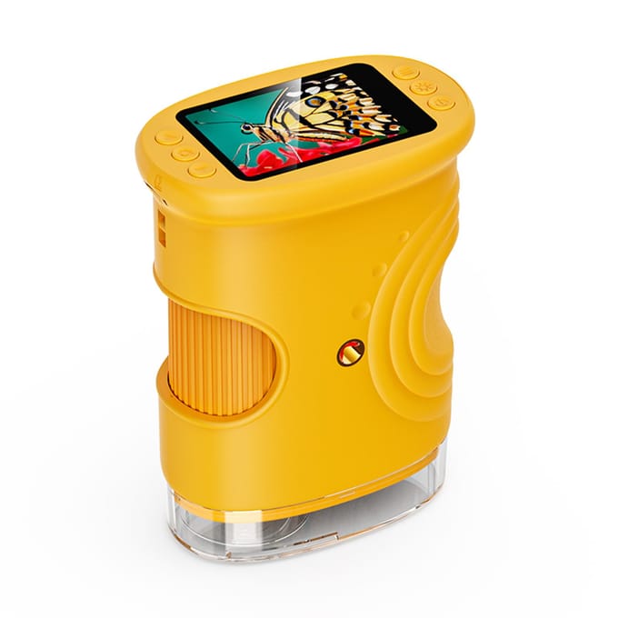 Microscope numérique portatif pour enfants 1000X Écran 2.0 Télescope portable rechargeable