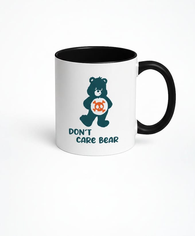 Don't Care Bear Mok - Unieke Koffiemok met Leuke Print