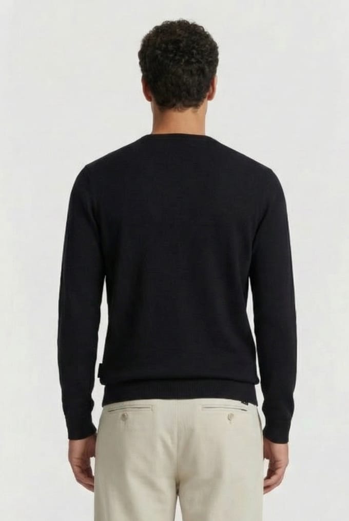 French Connection Cotton Crew Marine Größe: S | Pullover Outlet | Herren