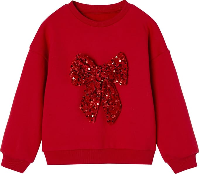 Vertbaudet Kerstsweater voor meisjes met lovertjes