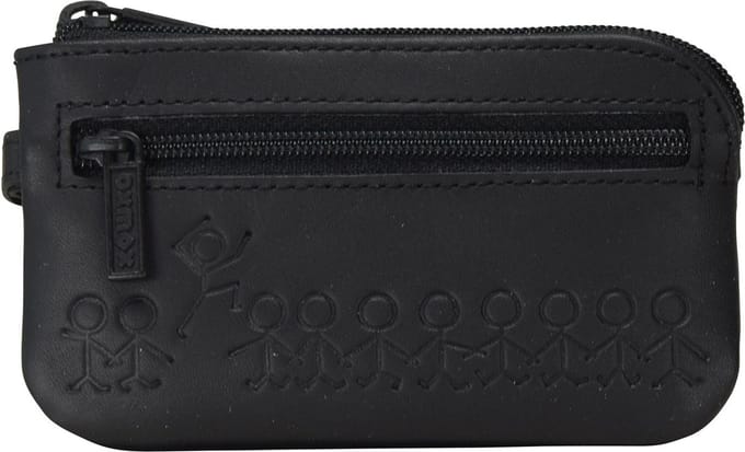 oxmox Leren sleutelgeval Leather Keyholder Jumping Jack Embossed Black zwart