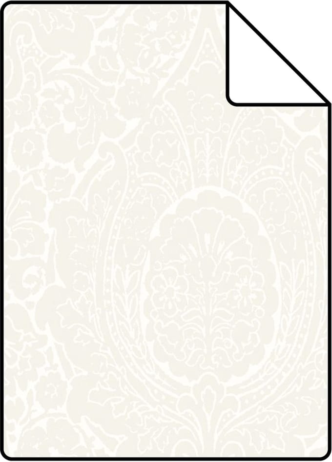 Proefstaal Origin Wallcoverings behang ornamenten bloesemwit - 26,5 x 21 cm - 345425-S