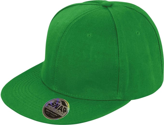 Result Bronx Original Flat Peak Snapback Cap RH83 - Emerald Green - One size