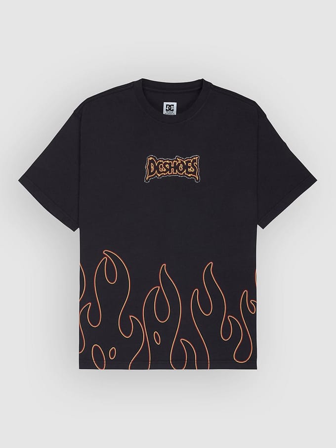 DC Burning Diamonds T-Shirt zwart