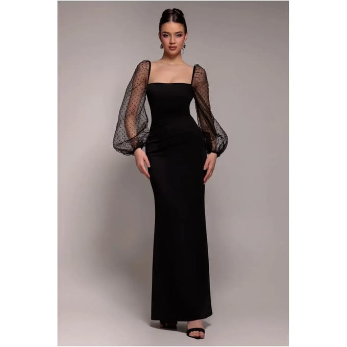 Damesjurk Goddiva Organza Maxi