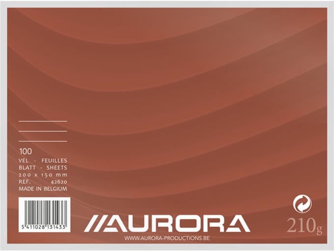 Systeemkaart aurora 200x150mm lijn koplijn 210gr | 5 stuks