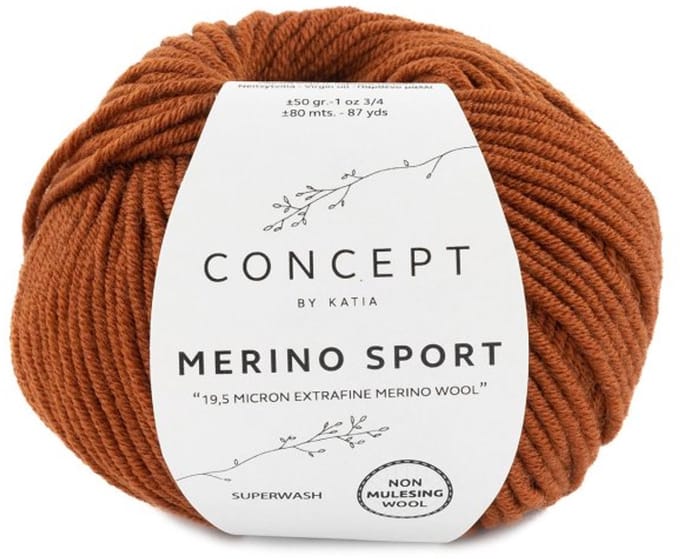 Katia Concept Merino Sport - 42 terracotta - Wol Garen