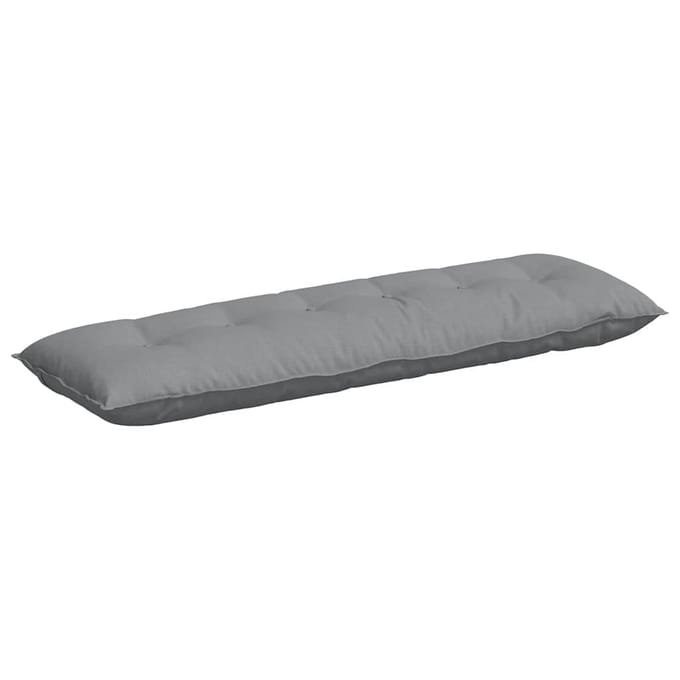vidaXL - Rugkussen - Lichtgrijs - 200 - x - 19 - x - 50 - cm - Stof