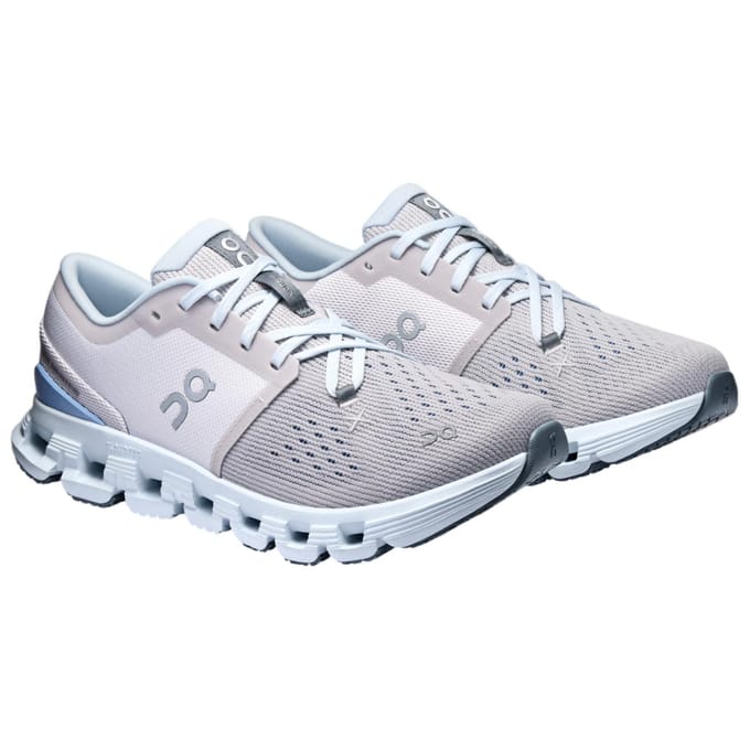 ON Cloud X 4 Silver Chambray Dames Sneakers Grijs 3WE30073278 36 white