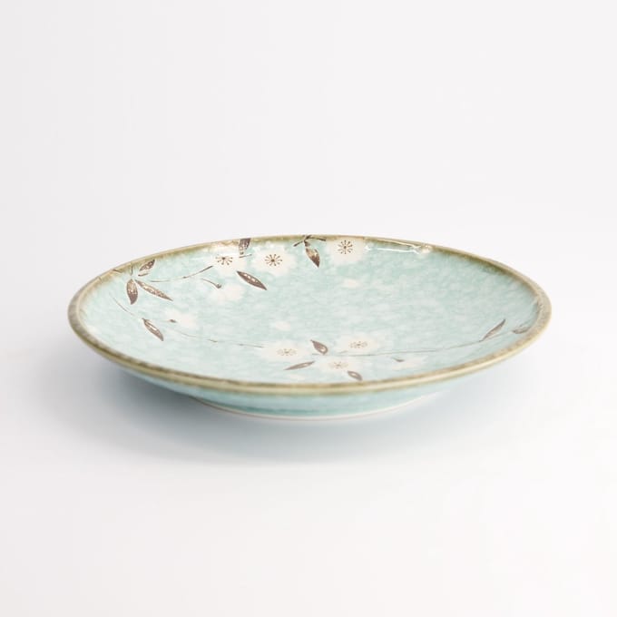 Tokyo Design Studio - Light Blue Sakura - Bord - Lichtblauw - Ø19,5 cm